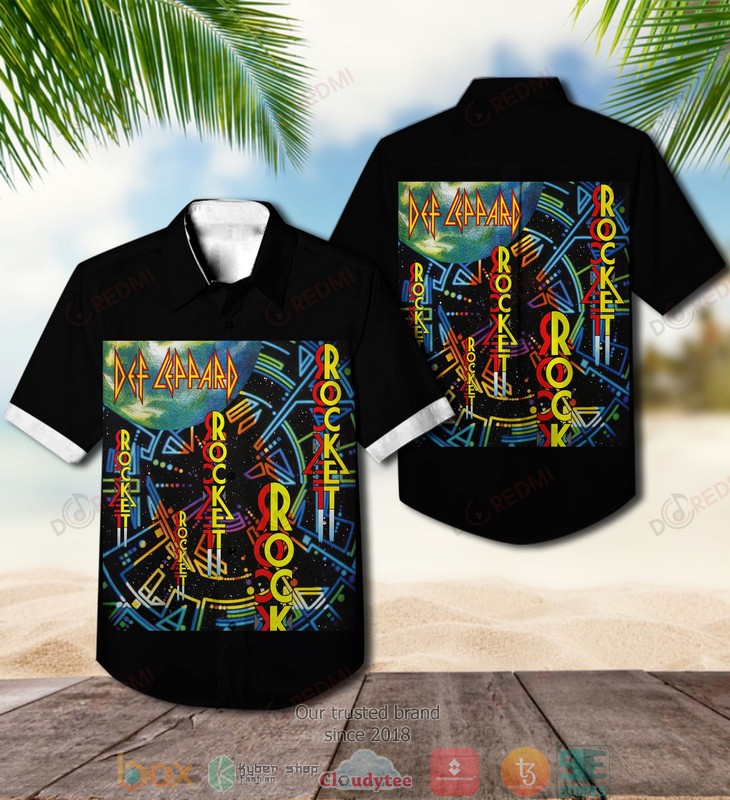 Def Leppard Slang Short Sleeve Hawaiian Shirt