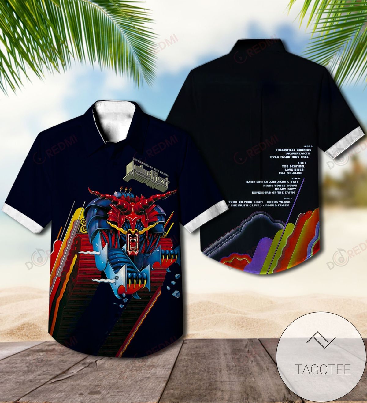 Defenders Of The Faith Album By Judas Priest Hawaiian Shirt