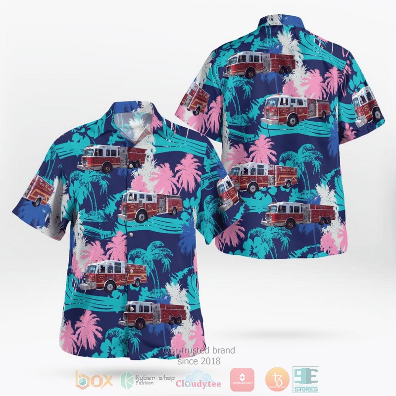 Delaware State Police Chevrolet Tahoe Hawaiian Shirt