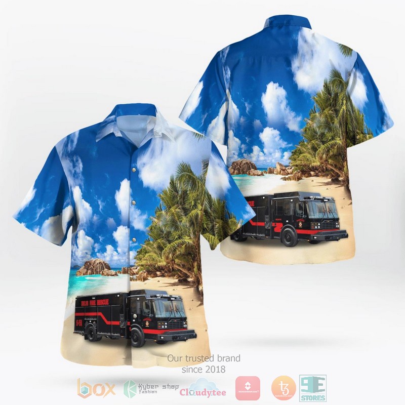 Delaware Wilmington Fire Department Hawaiian Shirt