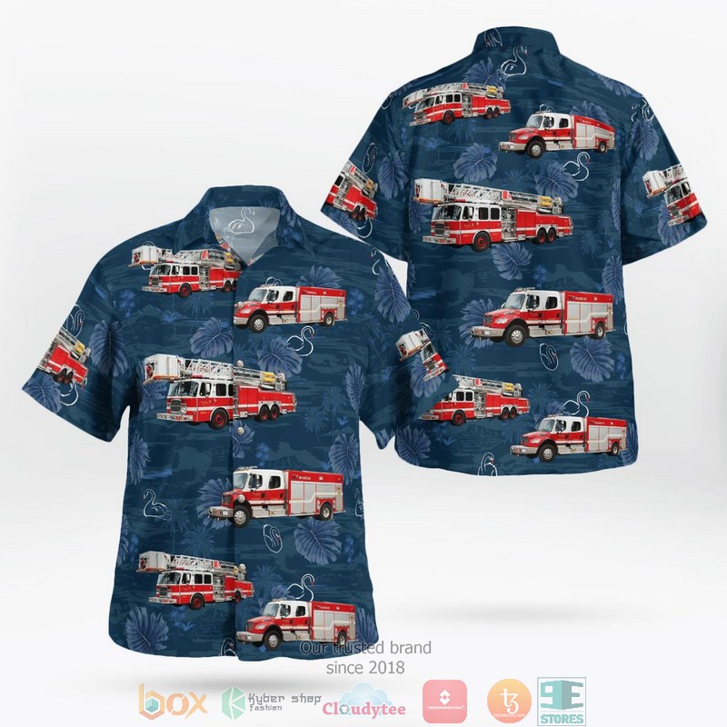 Delhi Louisiana Delhi Fire Department Hawaiian Shirt