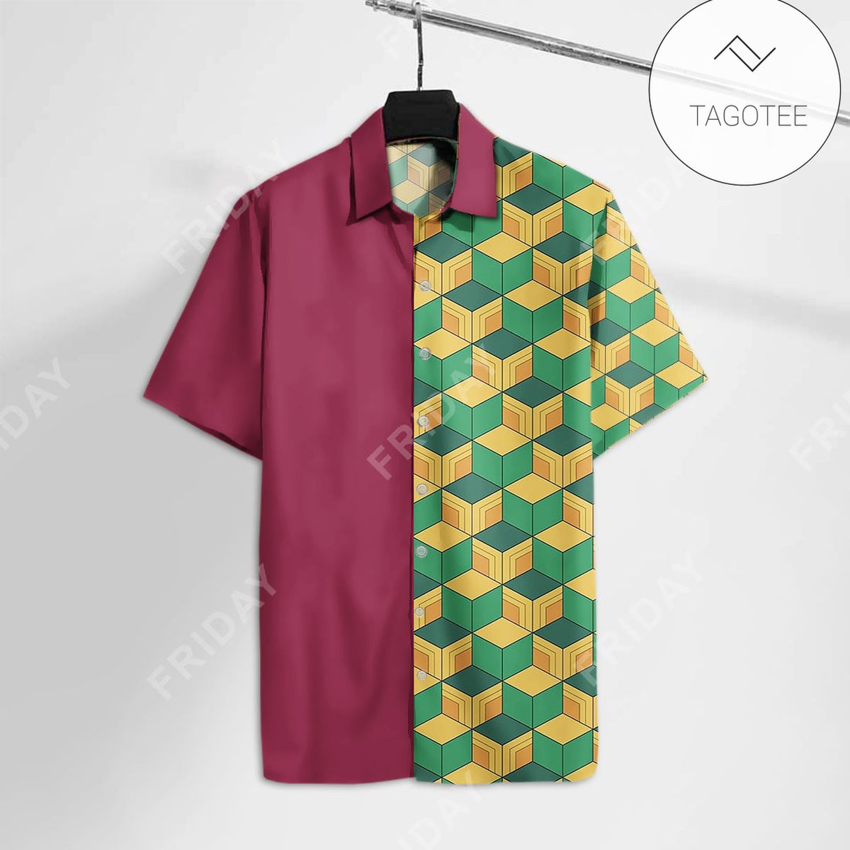 Demon Slayer Hawaii Shirt Giyu Tomioka Uniform Kimetsu No Yaiba Hawaiian Aloha Shirt Adult Full Print