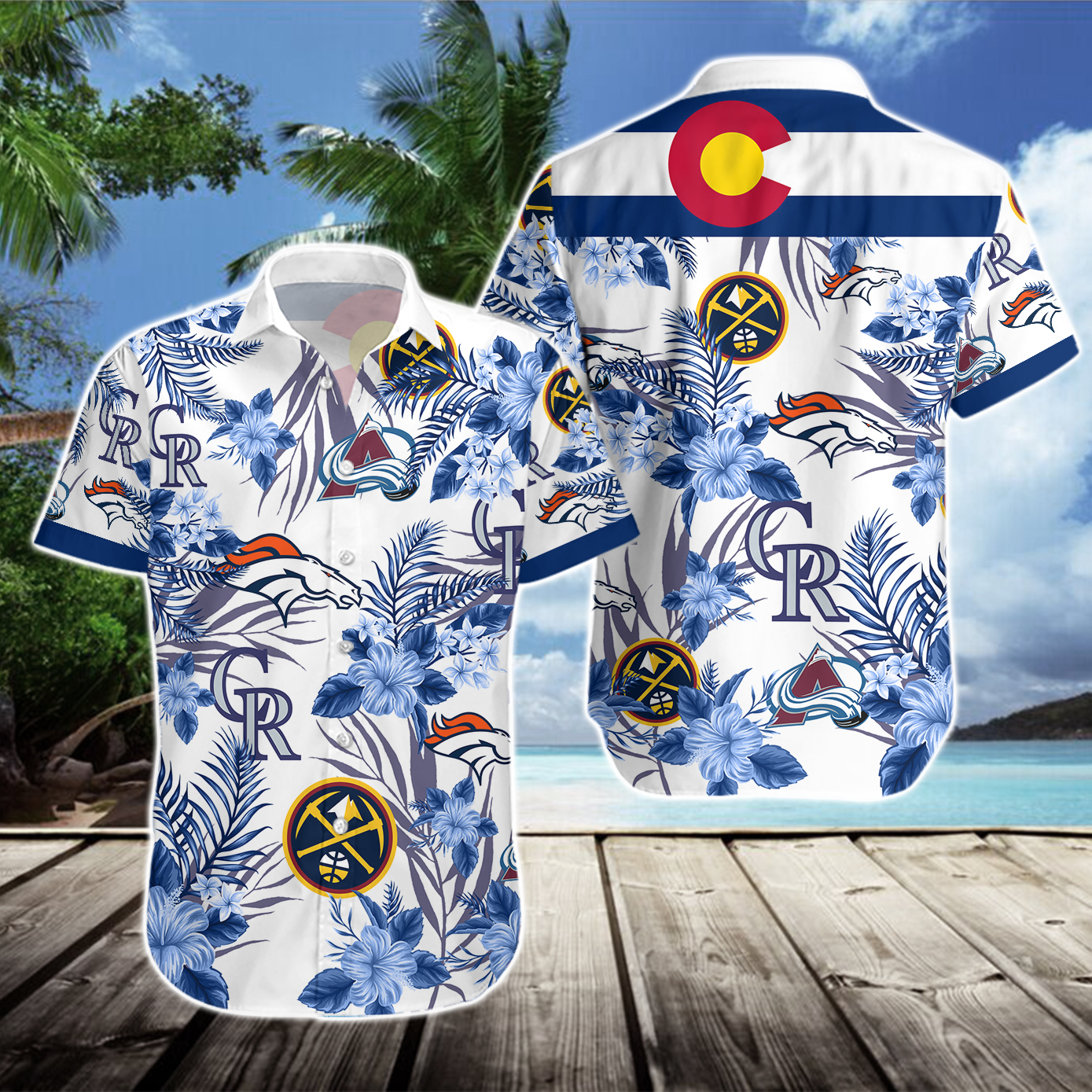 Denver Broncos Denver Nuggets Hawaiian Shirt