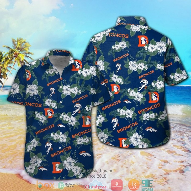 Denver Broncos Mickey Mouse Hawaiian Shirt, short