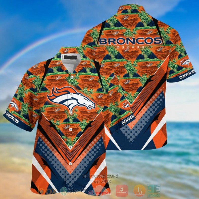 Denver Broncos Snoopy and Charlie Brown Autumn Hawaiian Shirt, short