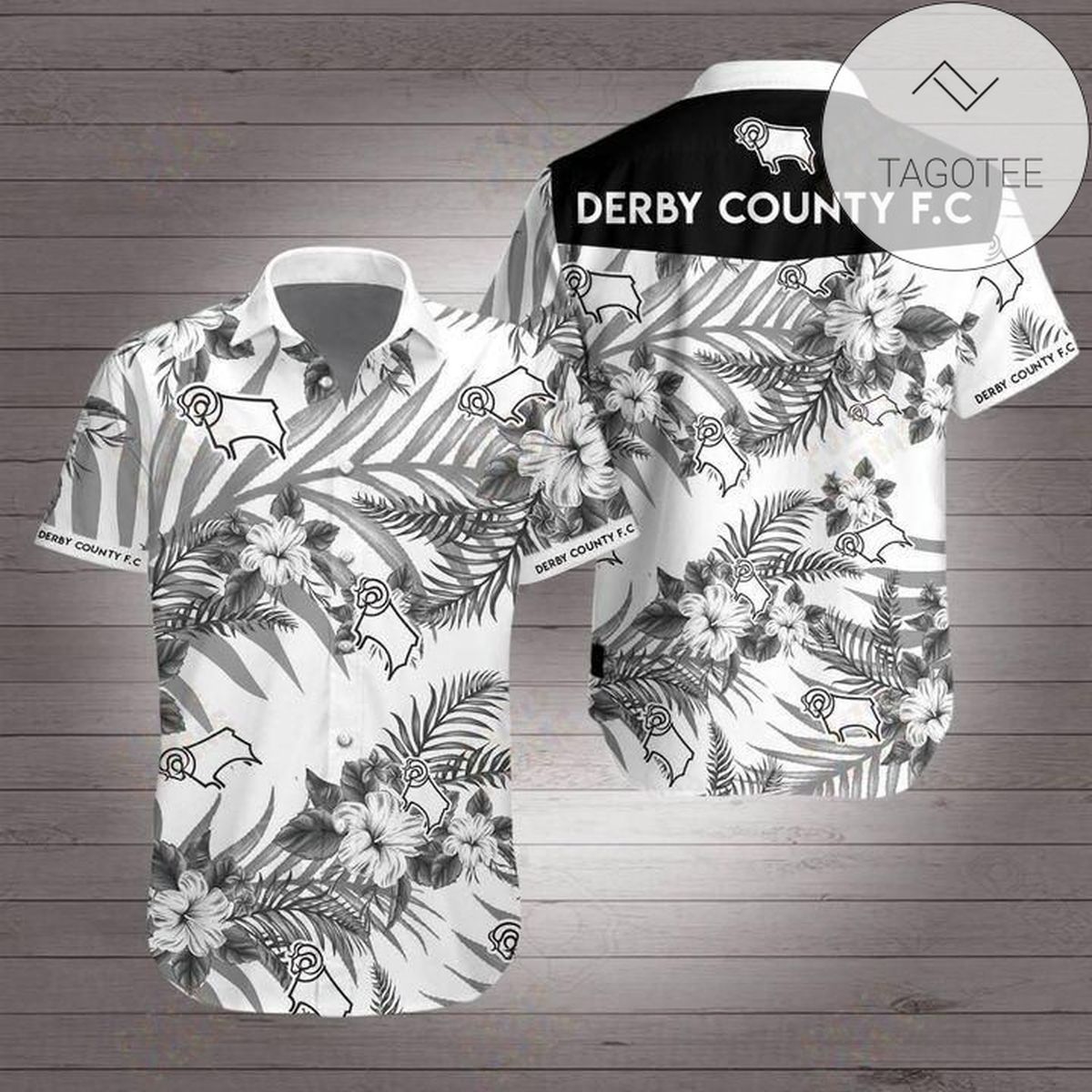 Derby County U Hawaiian Shirt