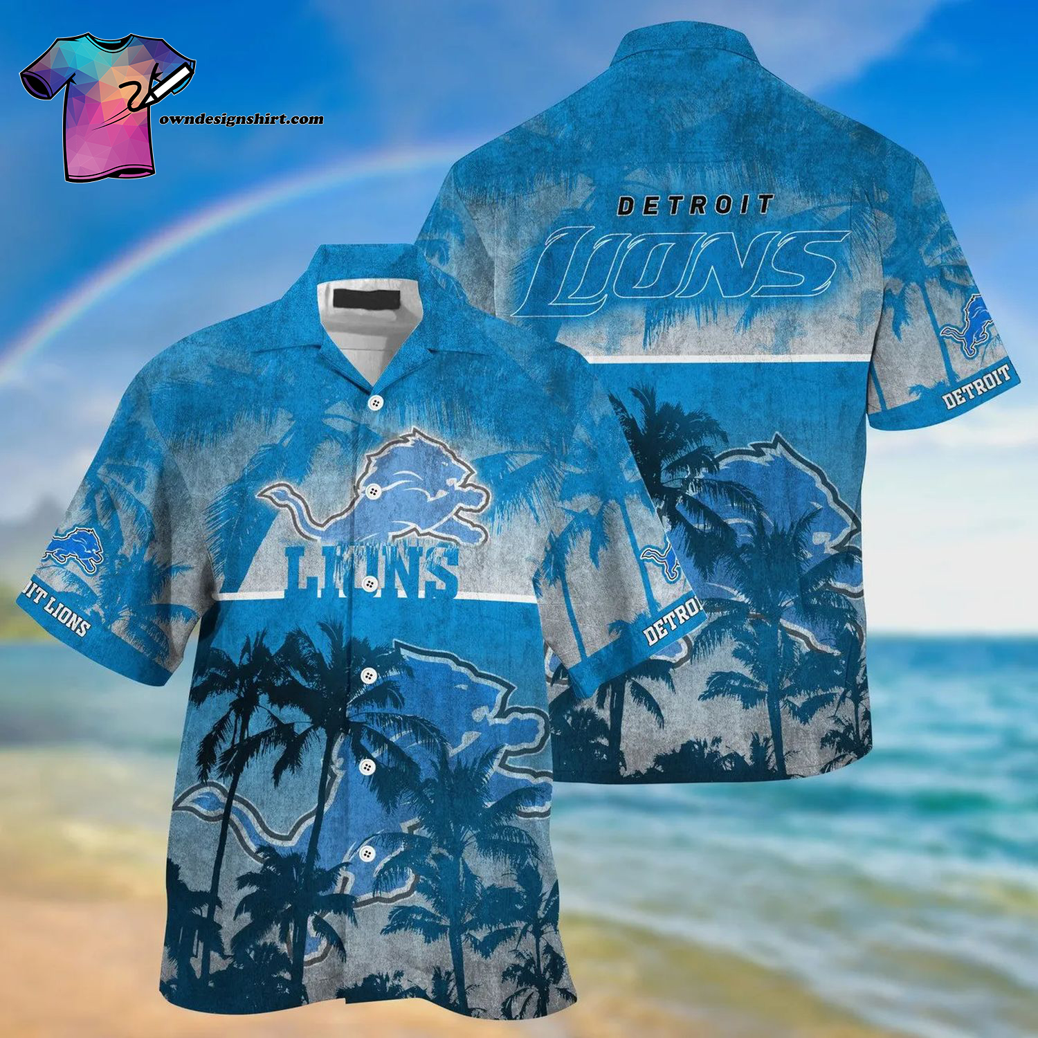 Detroit Lions NFL Team Summer Hawaiian Shirt