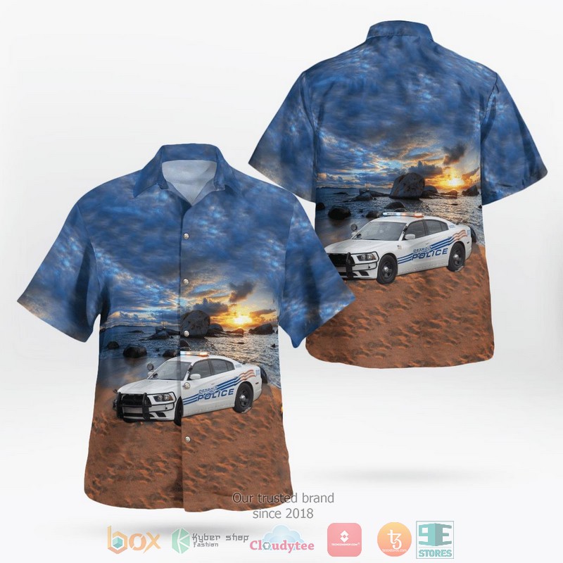 Detroit Police Department Vehicles Hawaiian Shirt