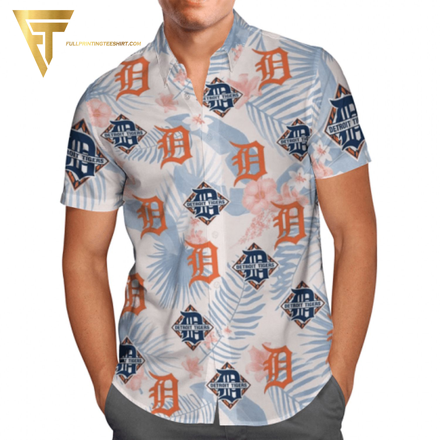 Detroit Tigers MLB Team Summer Hawaiian Shirt