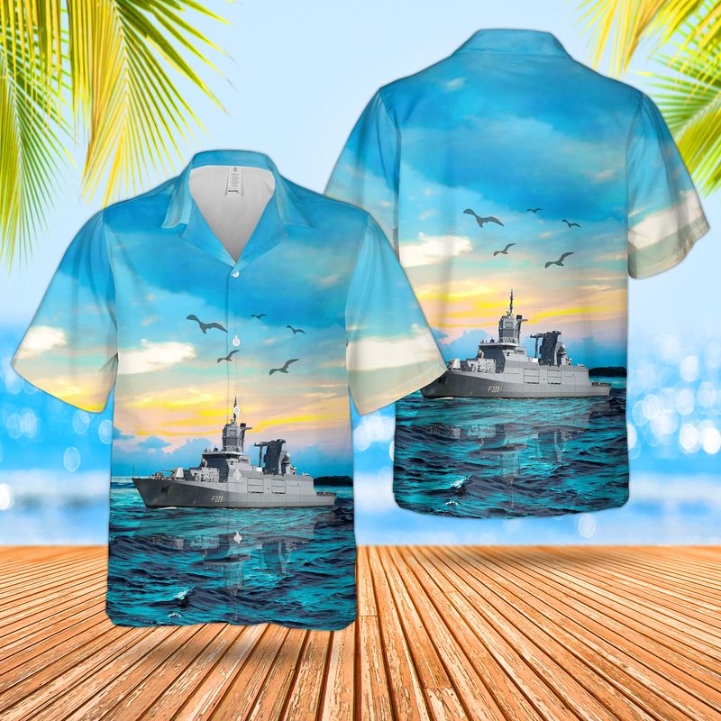 Deutsche Marine Baden-Wurttemberg F222 Hawaiian Shirt