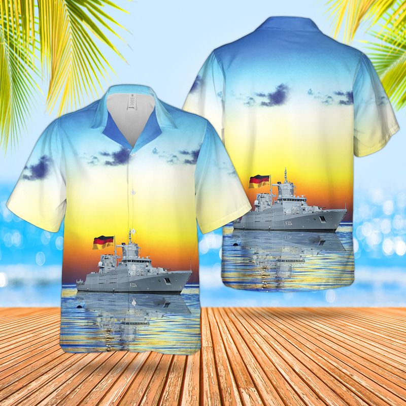 Deutsche Marine Rheinland-Pfalz F225 Hawaiian Shirt