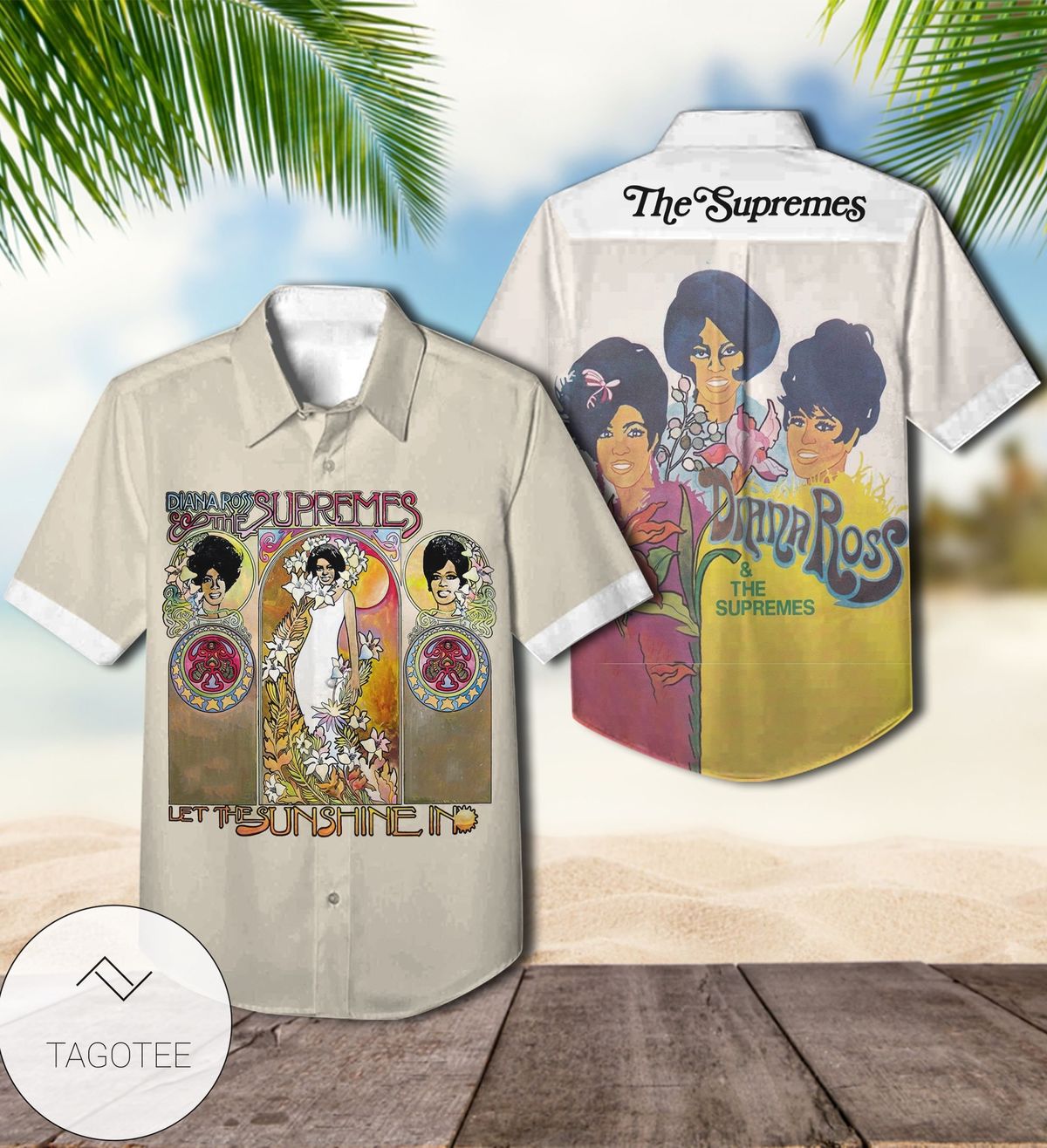 Diana Ross And The Supremes I Hear A Symphony Album Cover Hawaiian Shirt