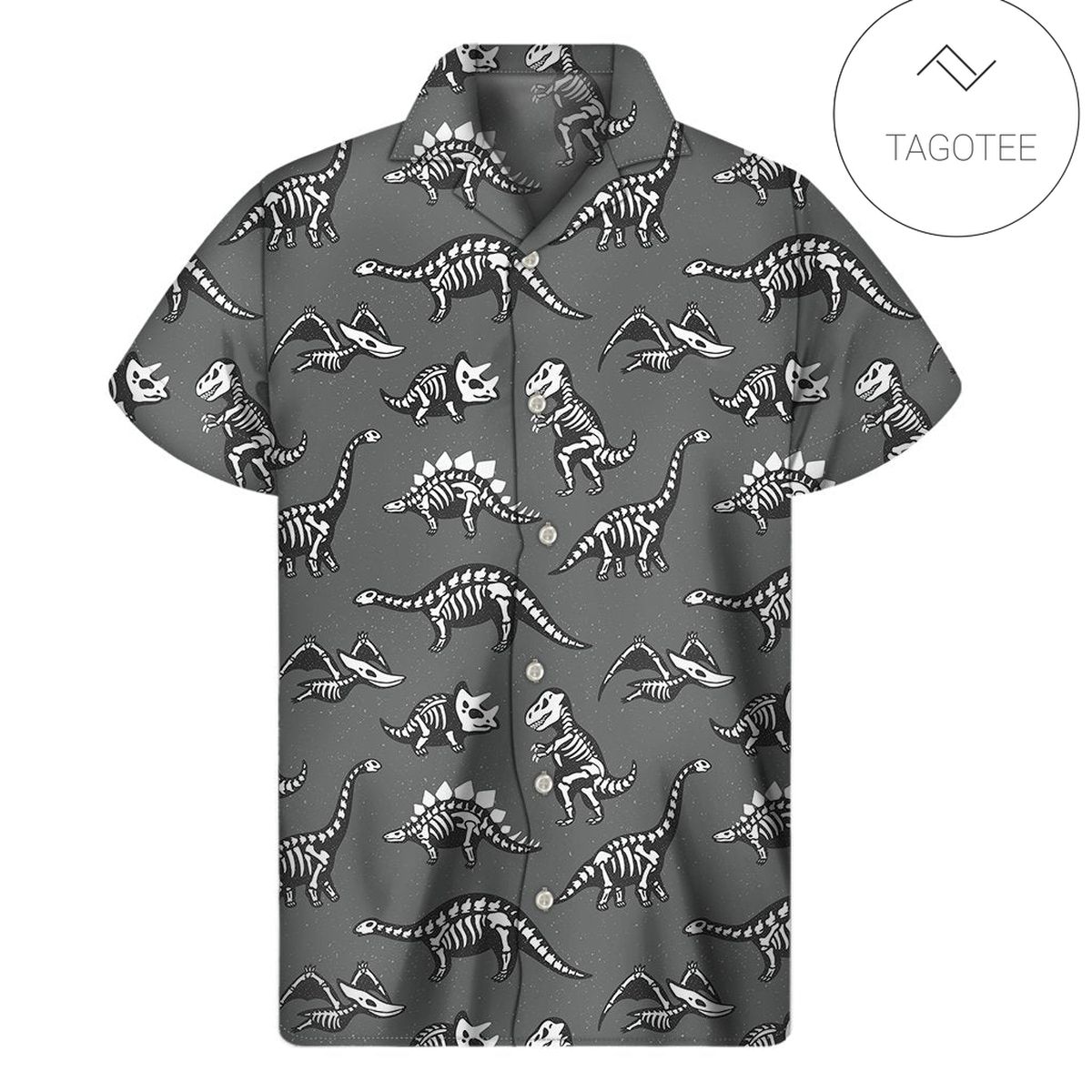 Dinosaur Hawaii Shirt Jesus Riding Dinosaur Pattern Orange Hawaii Aloha Shirt