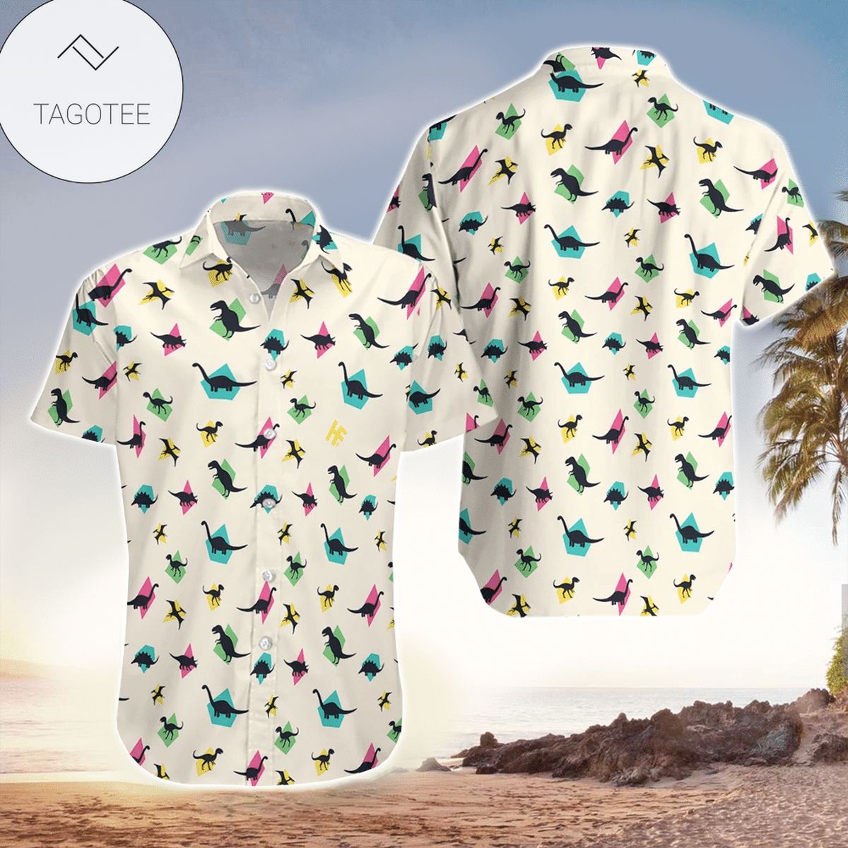 Dinosaurs Hawaiian Shirt For Men Dinosaurs Lover Gifts