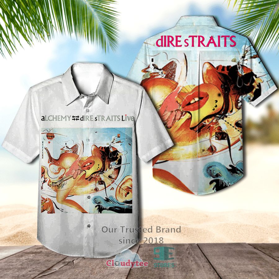 Dire Straits Band On The Night Album Hawaiian Shirt