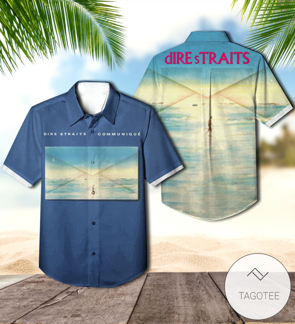 Dire Straits Love Over Gold Album Cover Hawaiian Shirt