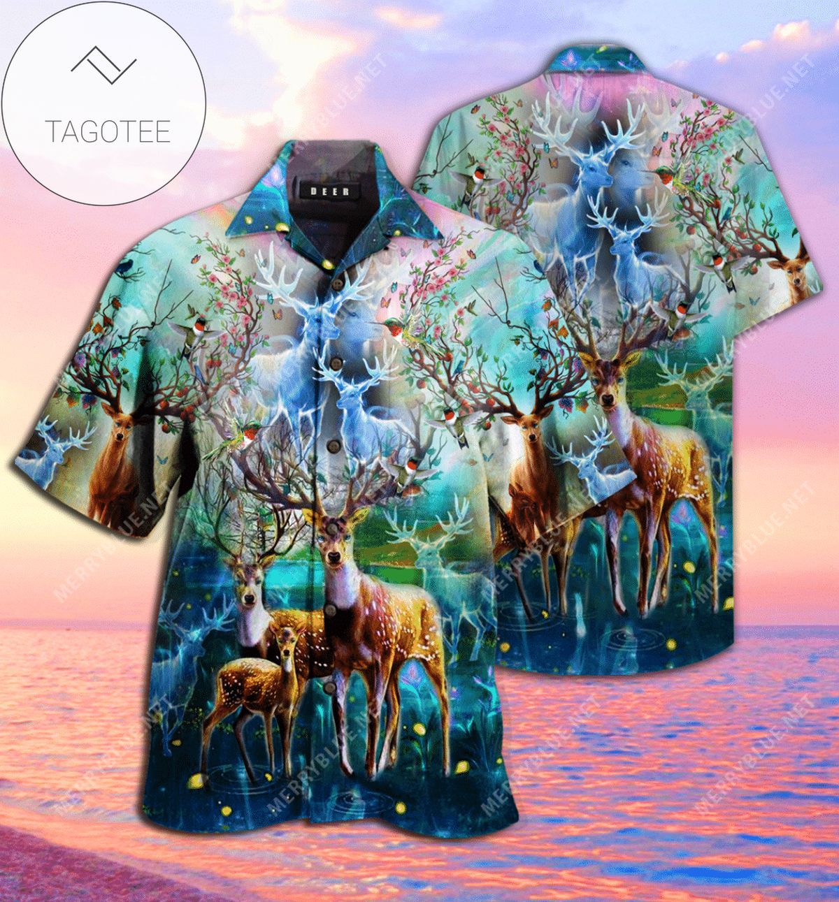 Discover Cool Amazing Colorful Hippy Bunny Happy Easter Unisex Hawaiian Aloha Shirts