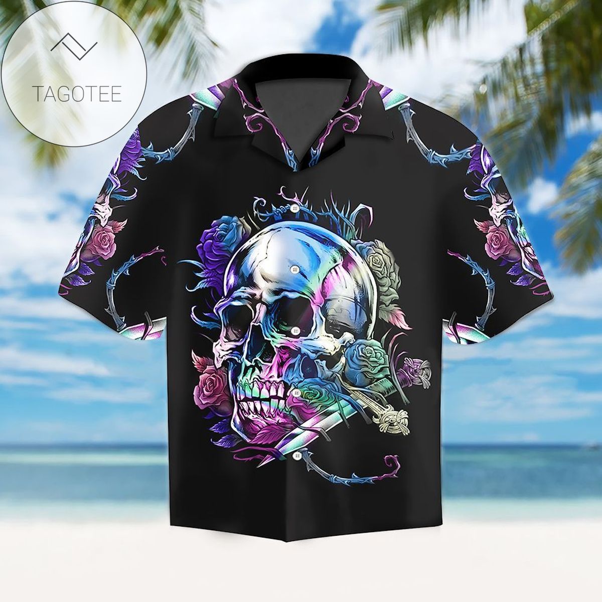 Discover Cool Skull Melted Skull 3d All Over Hawaiian Shirt