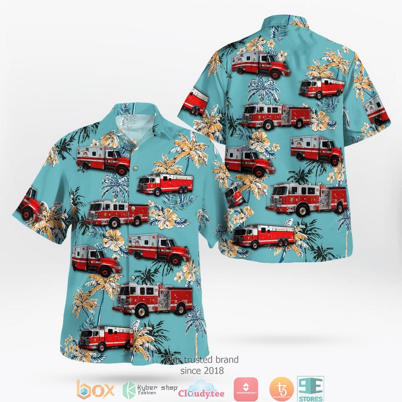 District of Columbia Fire And EMS Hawaiian Shirt