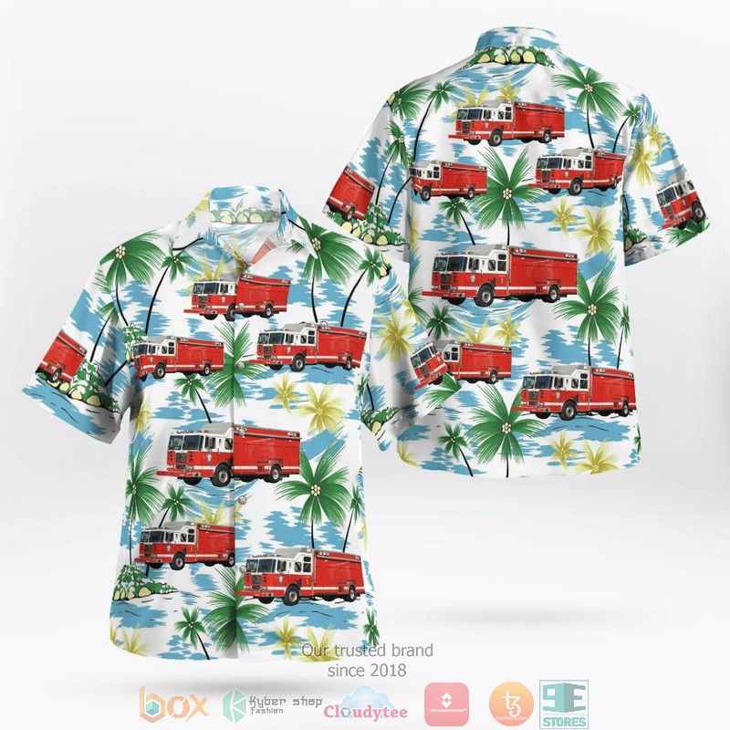 District of Columbia Fire And EMS Hawaiian Shirt