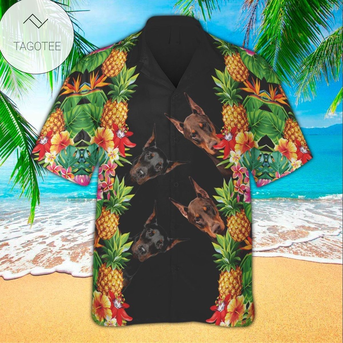 Doberman Hawaiian Shirt Perfect Doberman Clothing