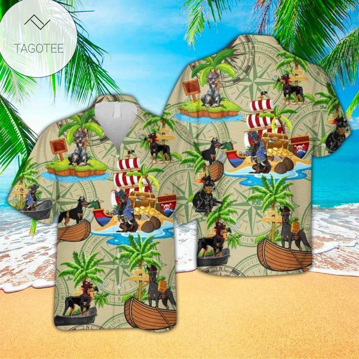 Doberman Hawaiian Shirt Doberman Lover Gifts