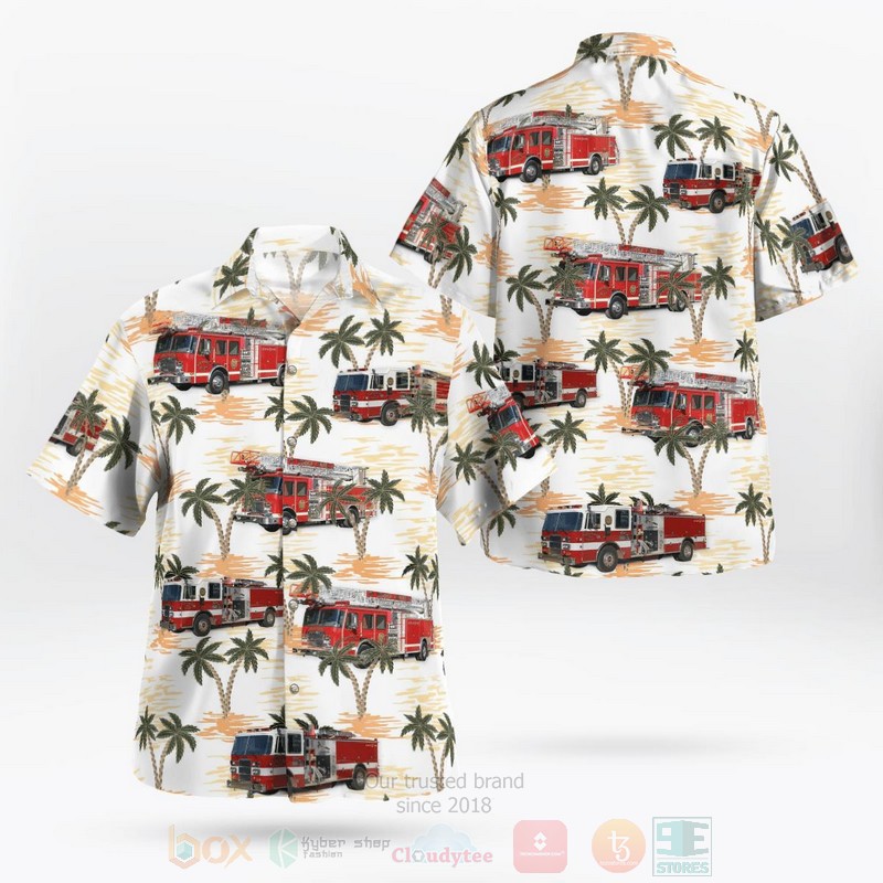 Dodge County Minnesota Hayfield Fire Department Hawaiian Shirt