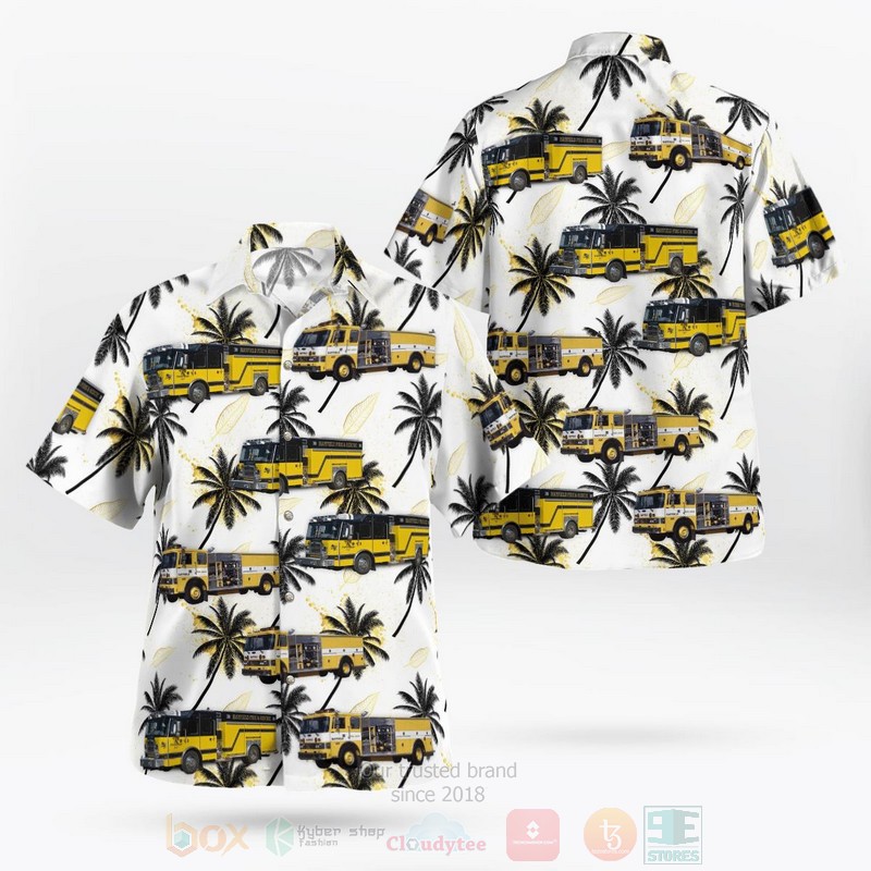 Dodge County Minnesota Claremont Fire Department Hawaiian Shirt