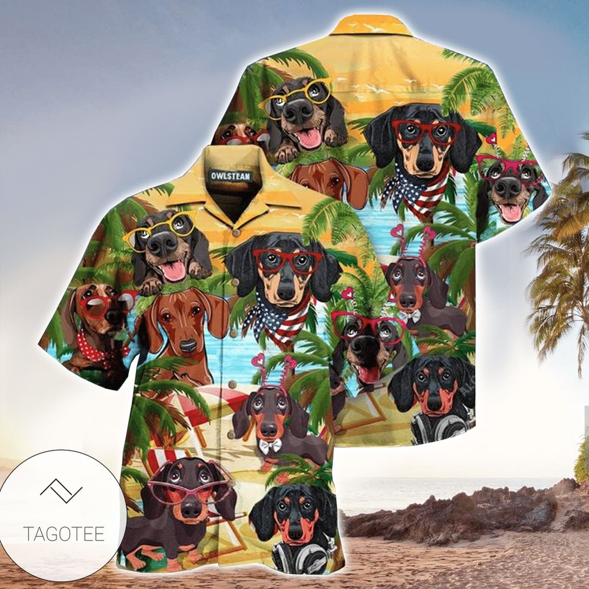 Dogs Dachshund Love Xmas Limited Edition Hawaiian Shirt