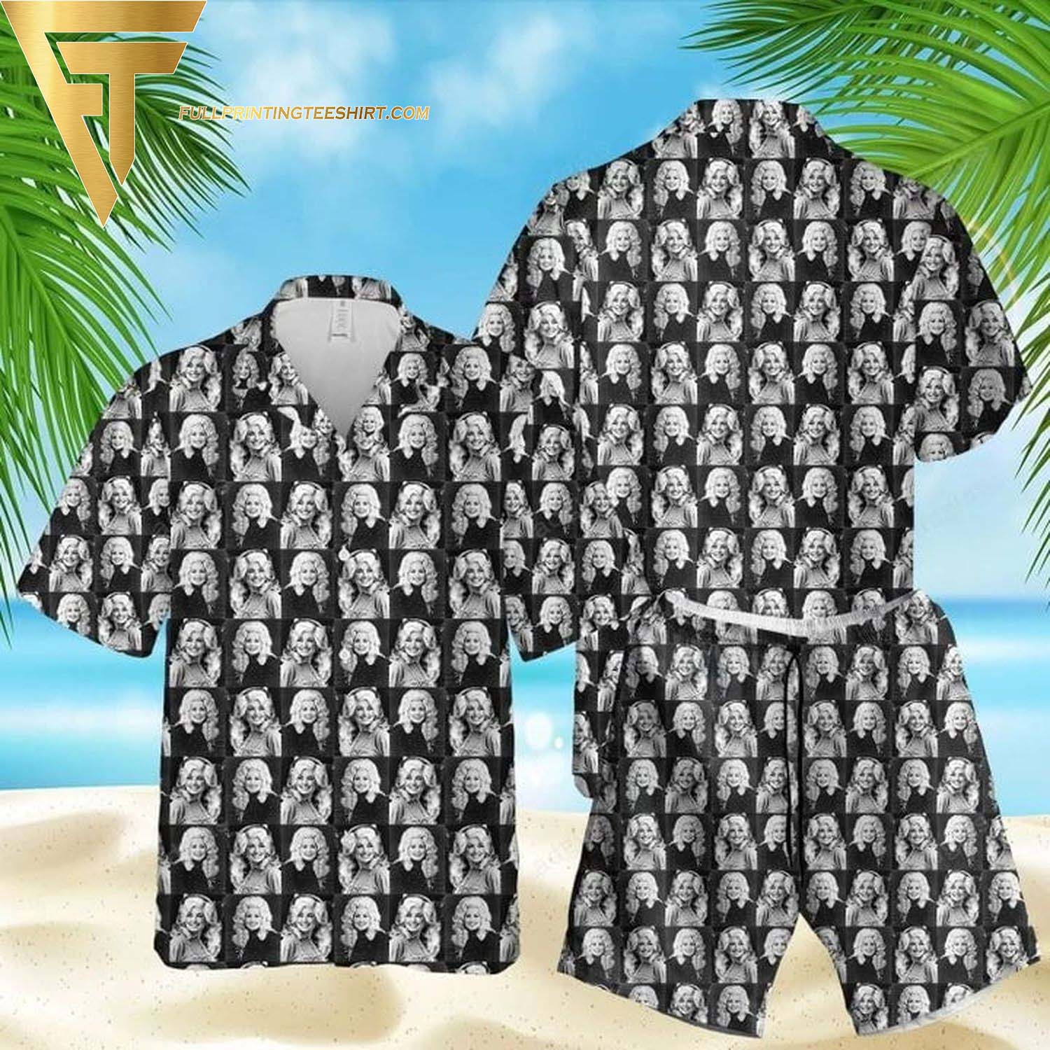 Don Julio Tequila Palm Tree All Over Print Summer Vacation Hawaiian Shirt