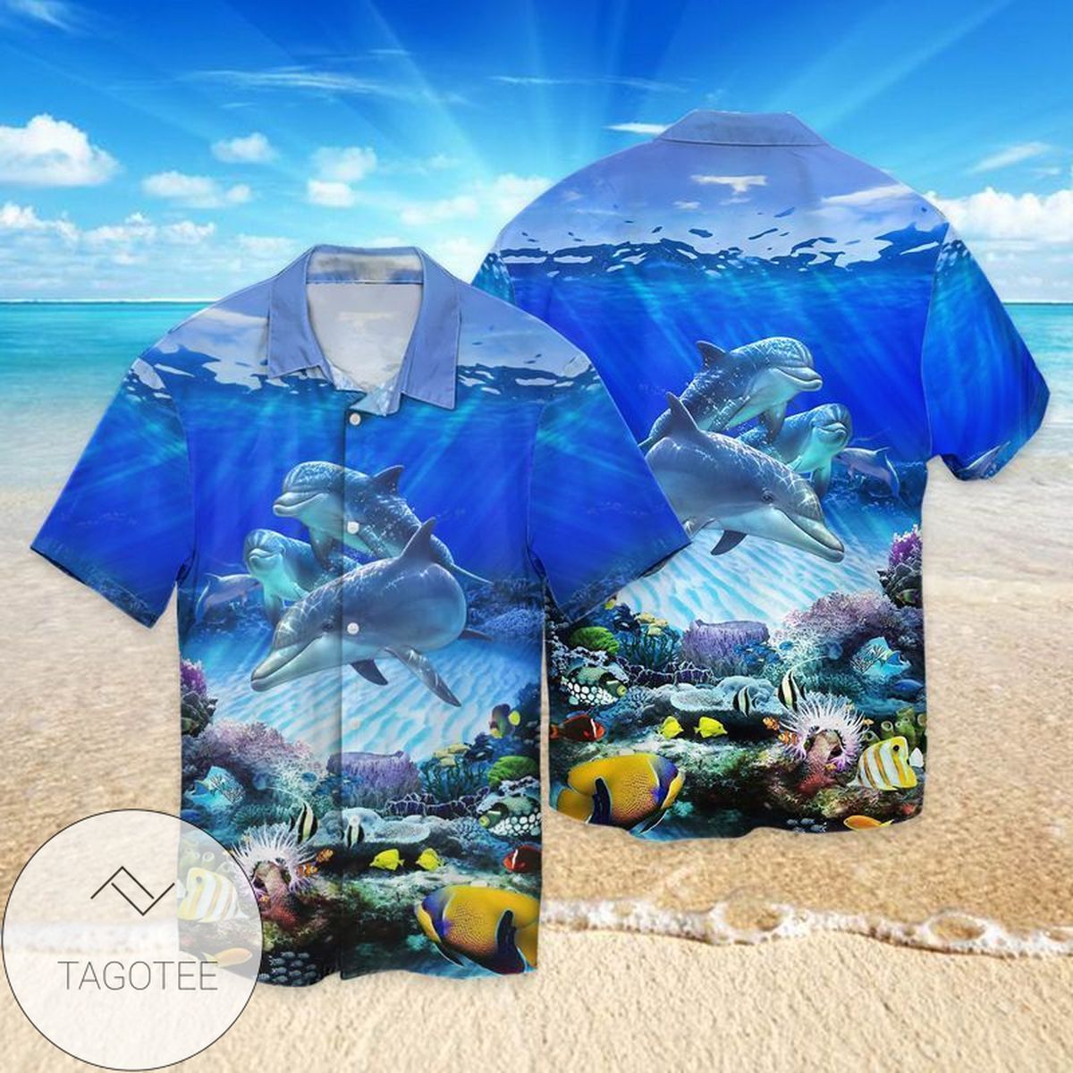 Dolphin Blue Sea Summer Vibe 2022 Authentic Hawaiian Shirts