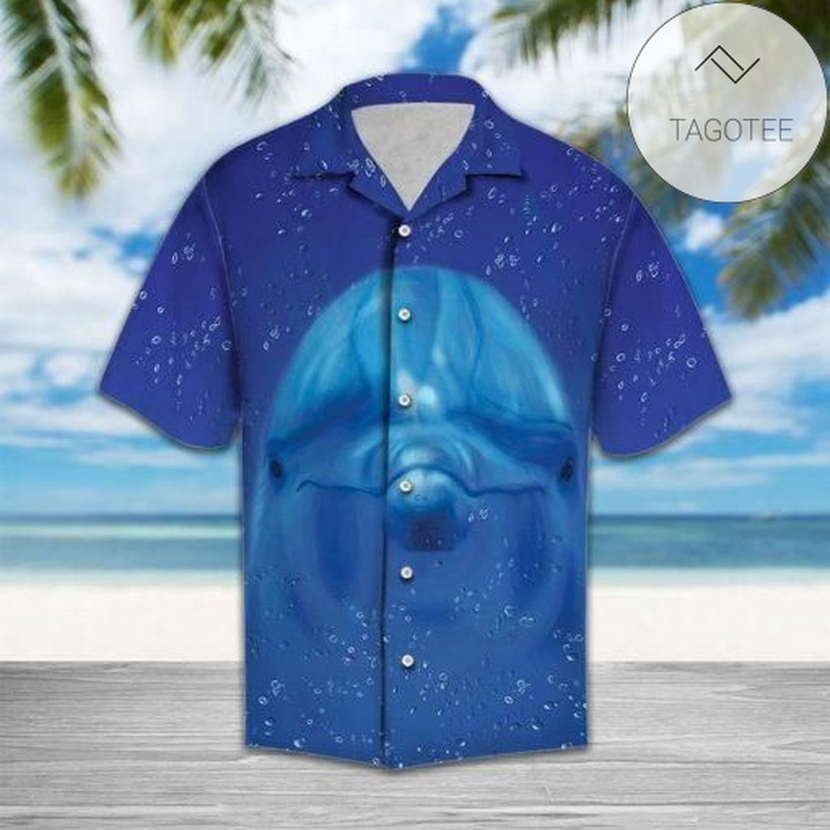 Dolphin For Men And Women Graphic Print Short Sleeve Hawaiian Casual Shirt