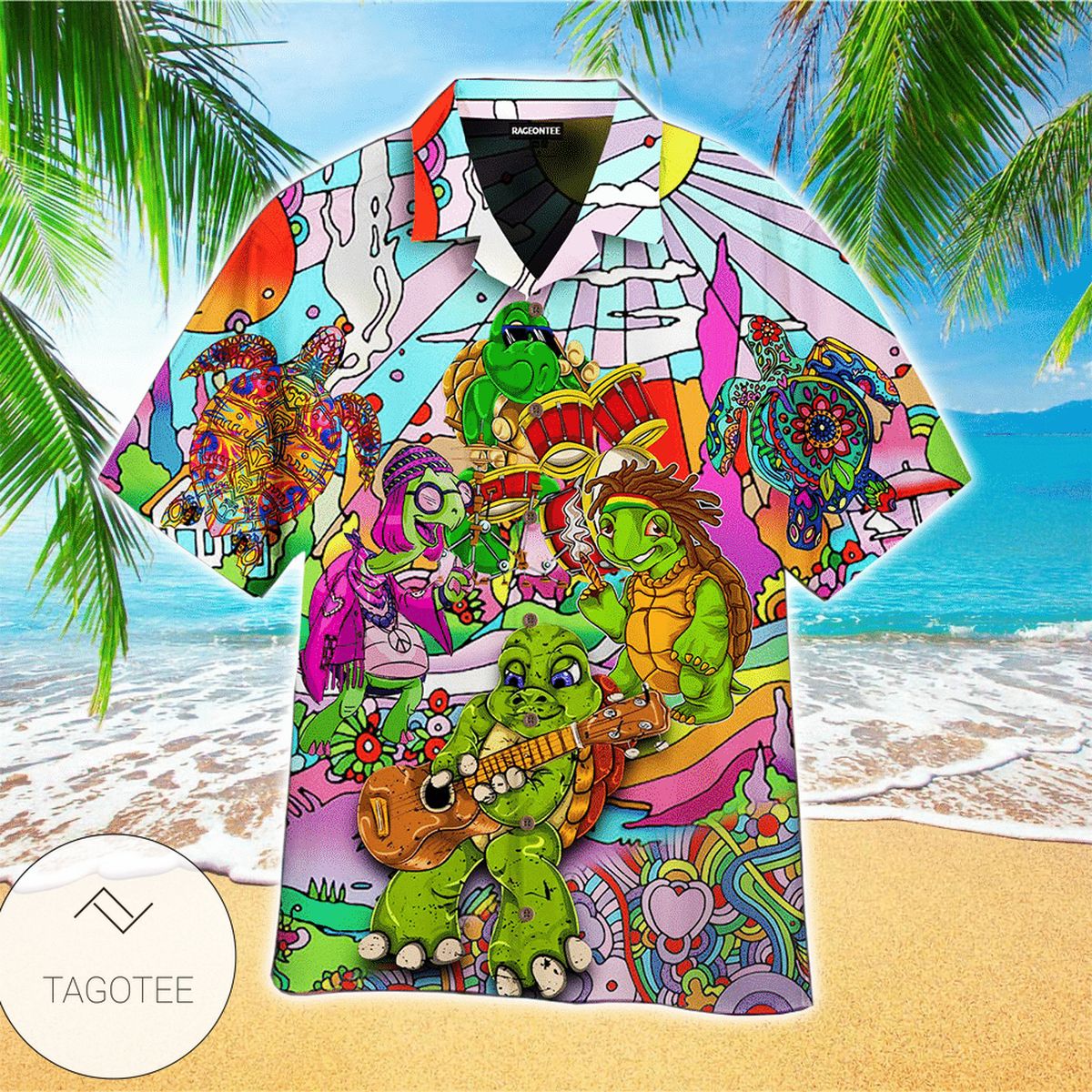 Don’t Mess With Texas All Over Print Summer Short Sleeve Hawaiian Beach Shirt