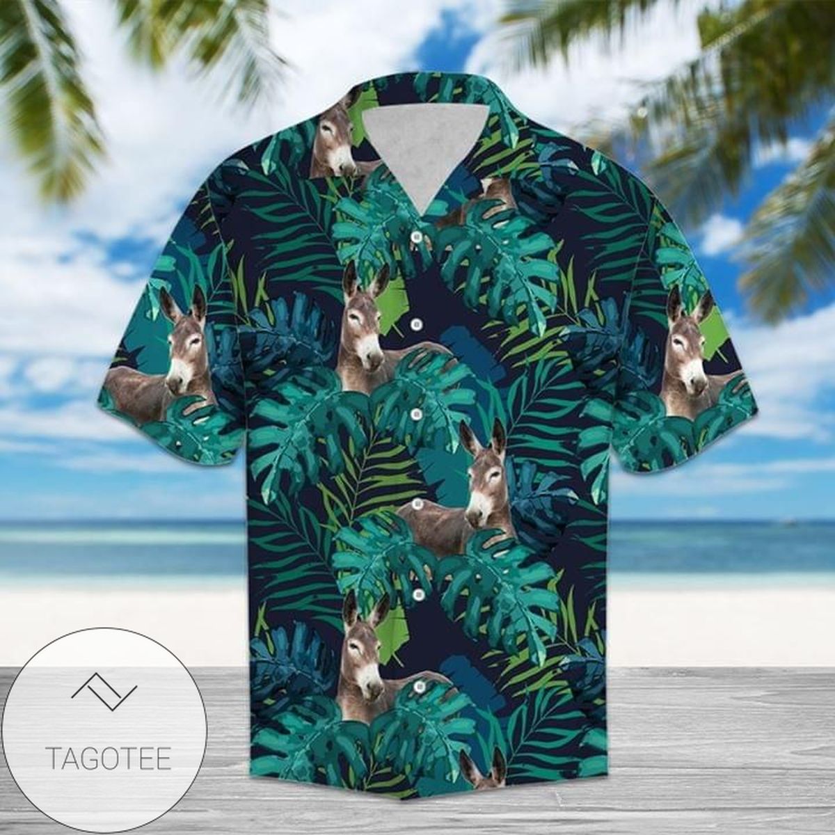 Donkey Farm Tropical Hawaiian Shirt