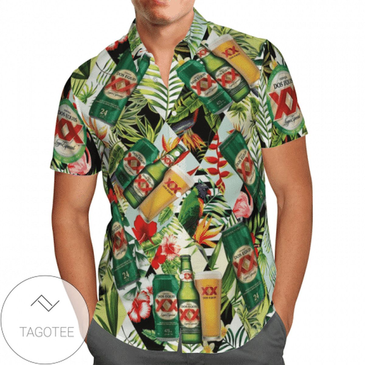 Dos Equis Palm Hawaiian Shirt