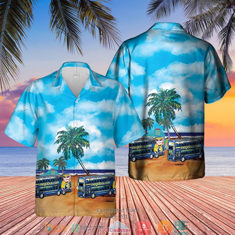 Double-Decker Bus London Stagecoach Enviro400 Short Sleeve Hawaiian Shirt