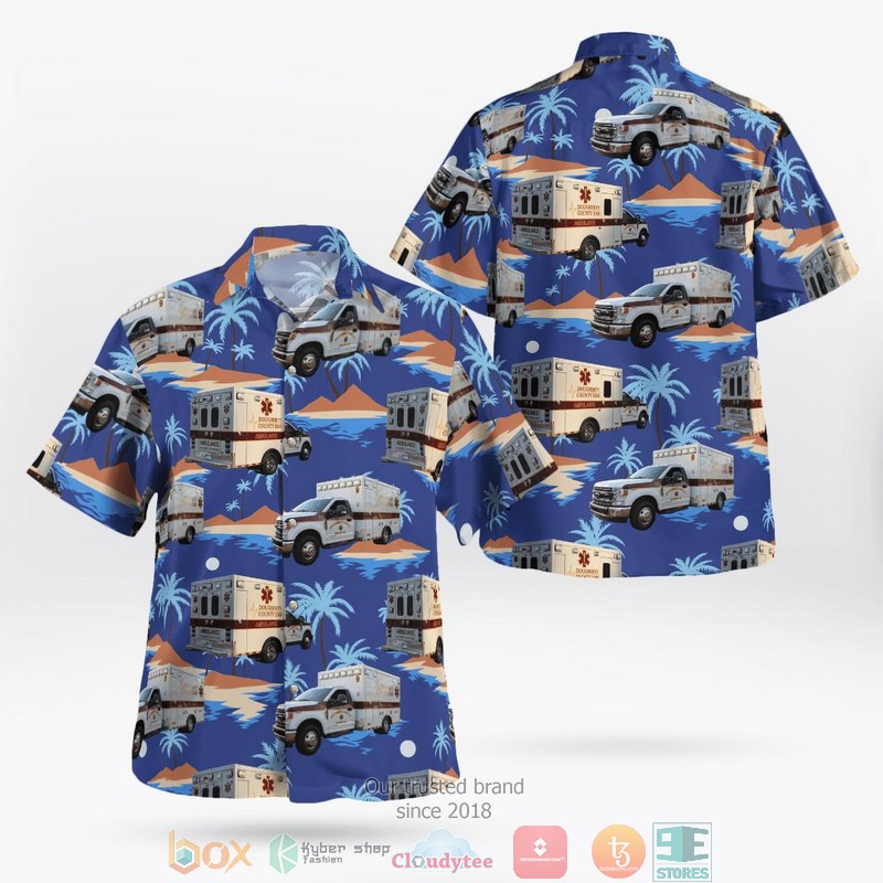 Double-Decker Bus Stagecoach London Short Sleeve Hawaiian Shirt