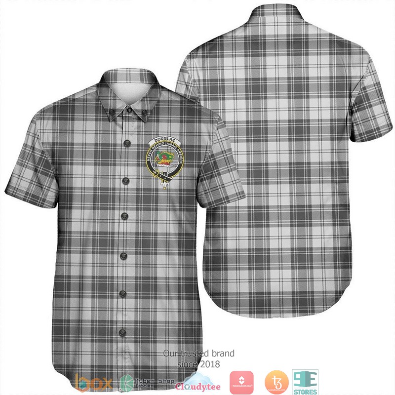 Douglas Modern Tartan Crest Hawaiian Shirt