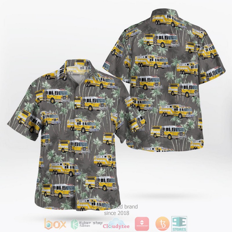 Downers Grove DuPage County Illinois Downers Grove Fire Department Hawaiian Shirt