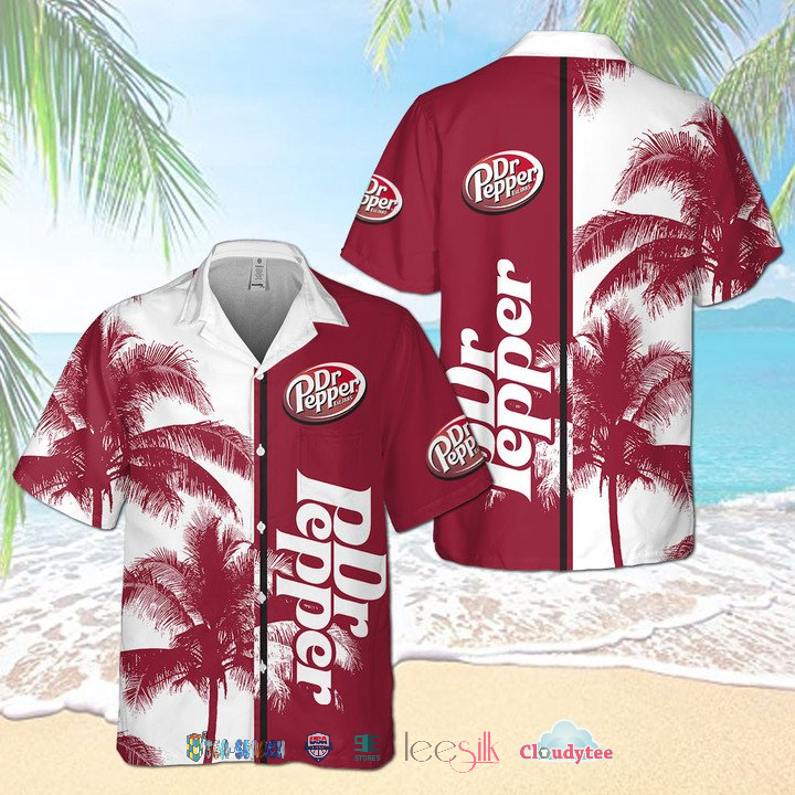 Dr Pepper American Flag Hawaiian Shirt