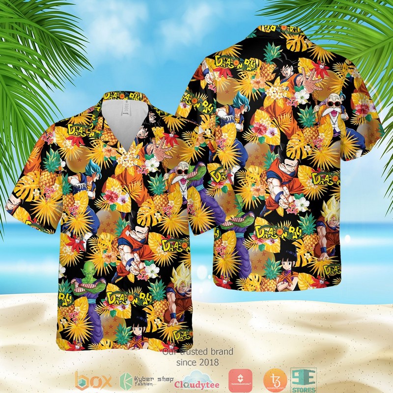 Dragon Ball Tropical Black Hawaian Summer Outfit