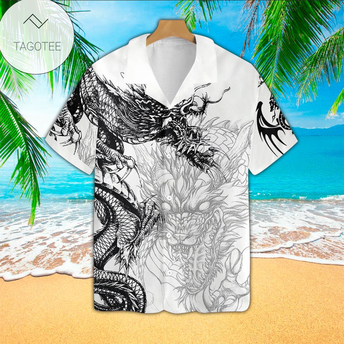 Dragon Skeleton Hawaiian Shirt Monster Dragon Shirt For Men And Women