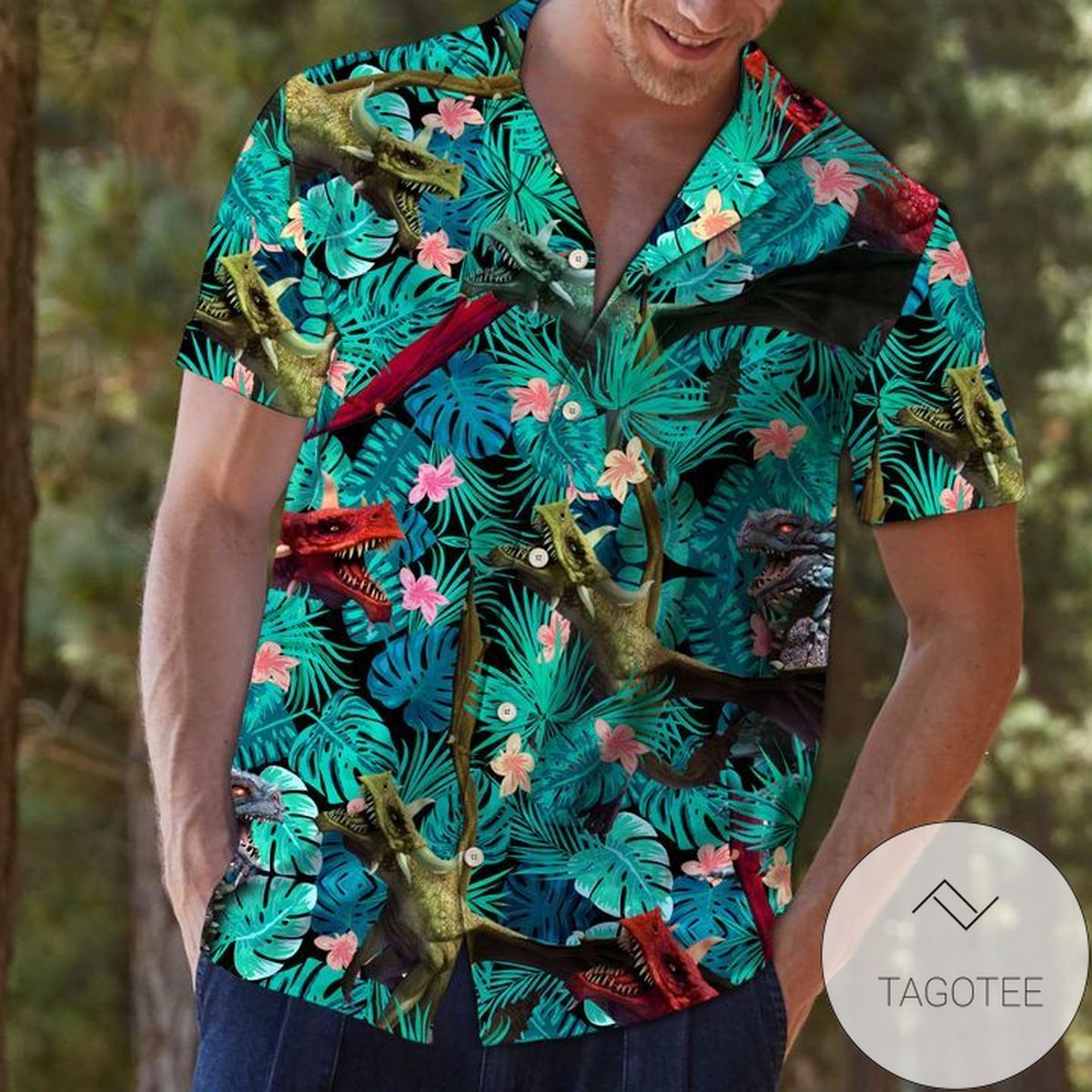 Dragon Tiger Yin Yang Art 3d Hawaiian Shirt