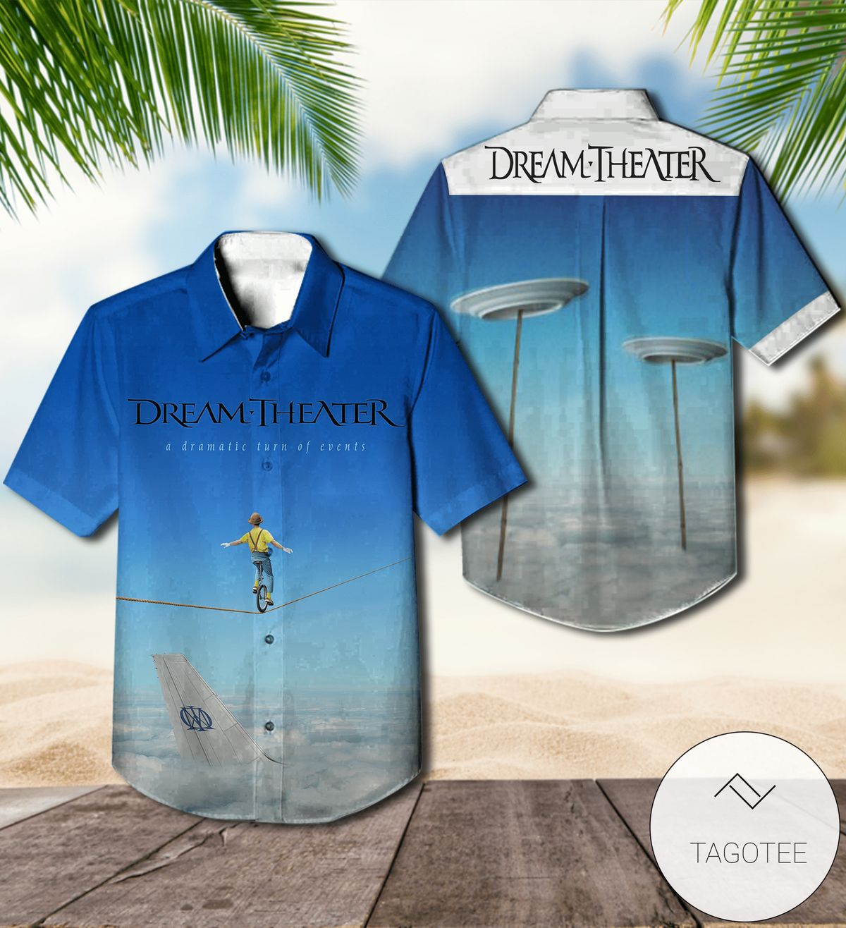 Dream Theater Metropolis Pt. 2 Scenes From A Memory Album Cover Hawaiian Shirt