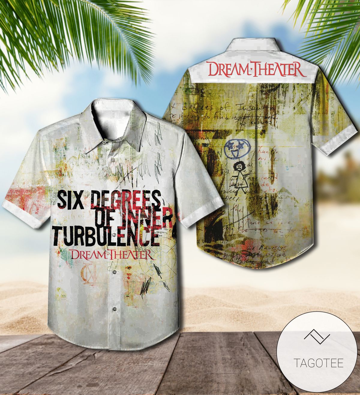 Dream Theater Systematic Chaos Album Cover Hawaiian Shirt