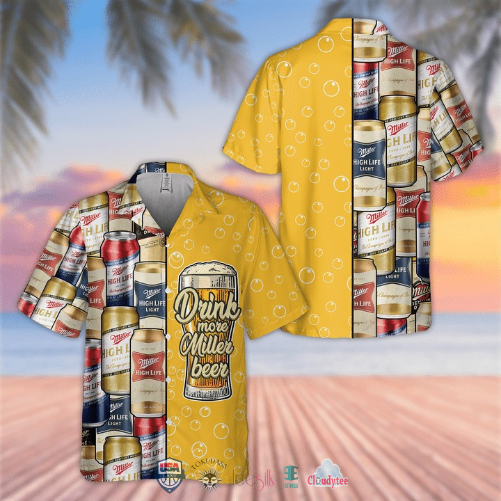 Drink More Coors Light Beer Hawaiian Shirt