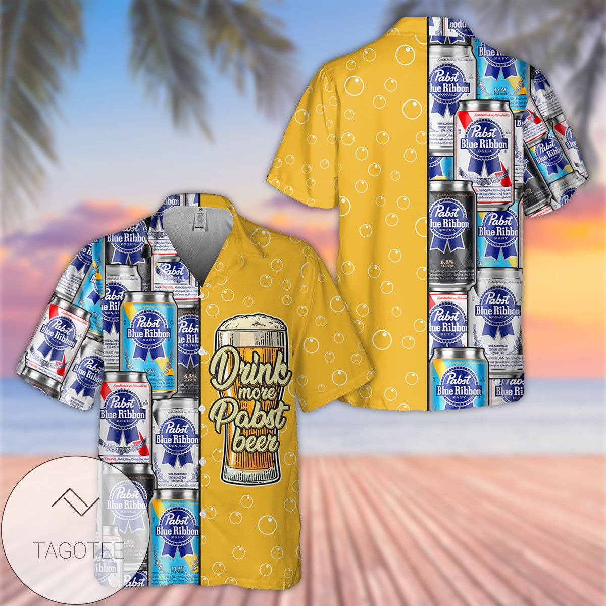 Drinking And Guitar Skeleton Unisex Hawaiian Shirts