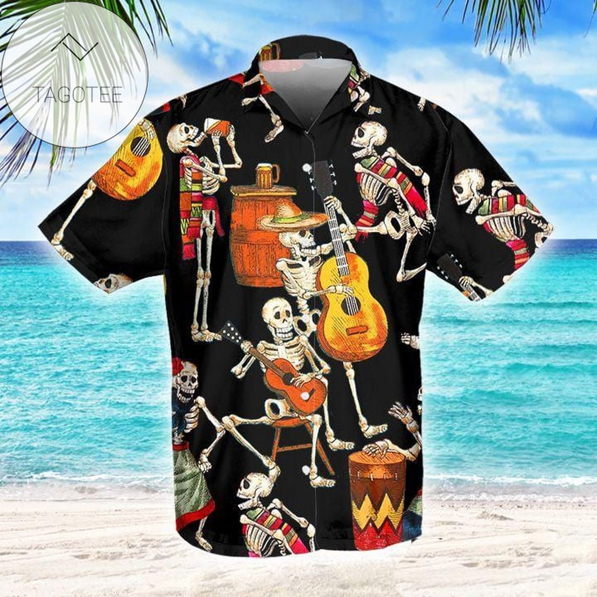 Drinking Beer With Santa Claus Hawaiian Shirt