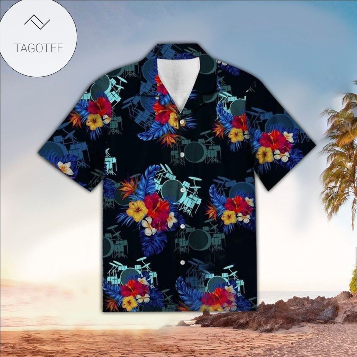 Drum Aloha Shirt Hawaiian Shirt For Drum Lovers