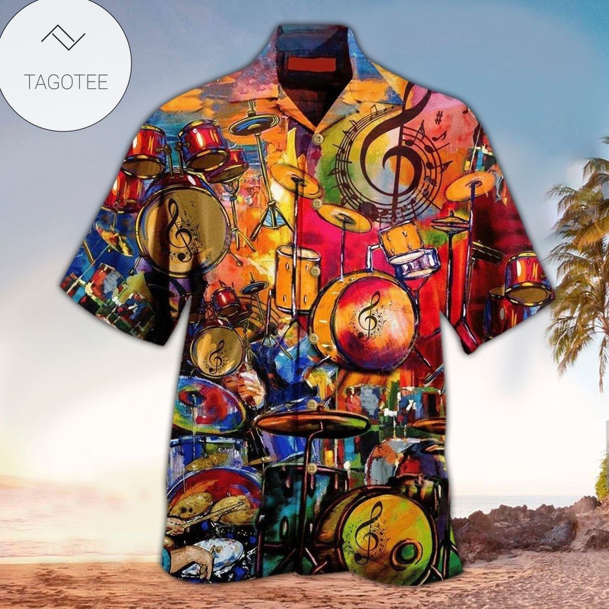 Drum Aloha Shirt Hawaiian Shirt For Drum Lovers